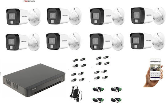 Hikvision Surveillance System Cameras Analog with Recorder