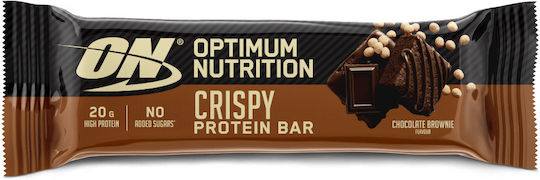 Optimum Nutrition Crispy Μπάρα με 20gr Πρωτεΐνης & Γεύση Chocolate Brownie 65gr