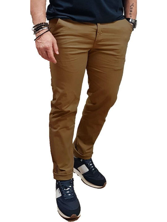 Pantaloni Chino Camel, Brown