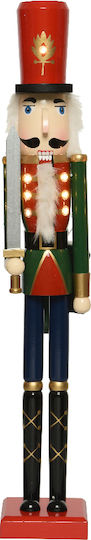 Kaemingk Wooden Christmas Nutcracker 50cm Multicolour