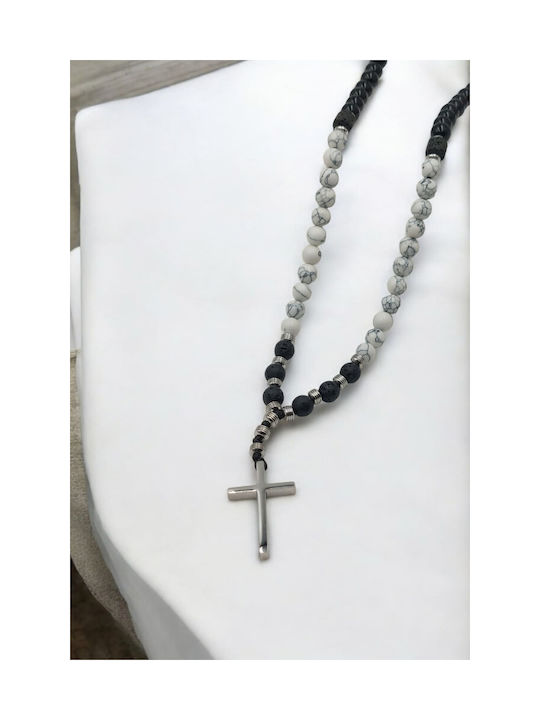 Black Men's Cross from Steel