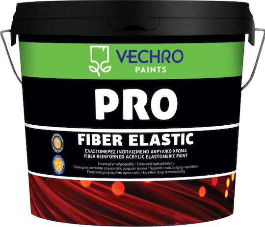 Vechro PRO Fiber Elastic Πλαστικό Χρώμα Ακρυλικό για Εξωτερική Χρήση 3lt