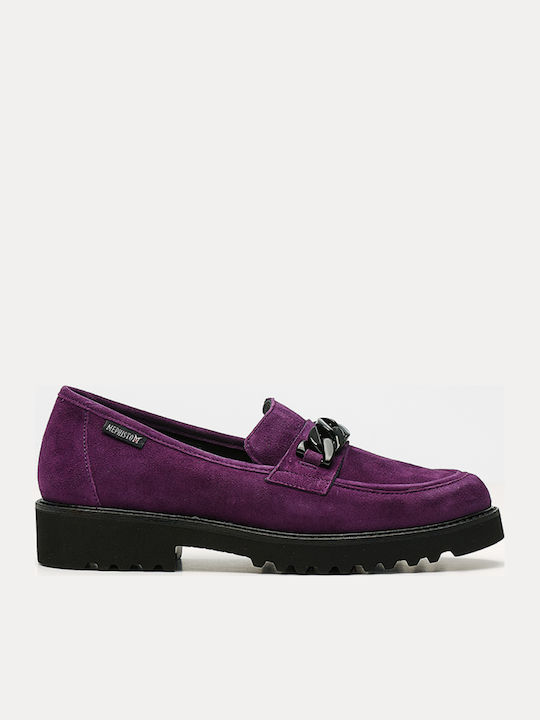 Mocasini dama în culoarea Violet