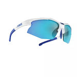 Bliz Cycling Glasses with White Frame & Dark / Transparent Lenses