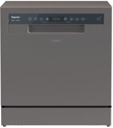 Candy Freestanding Dishwasher with Wi-Fi for 8 Place Settings W55xH59.5cm Gray