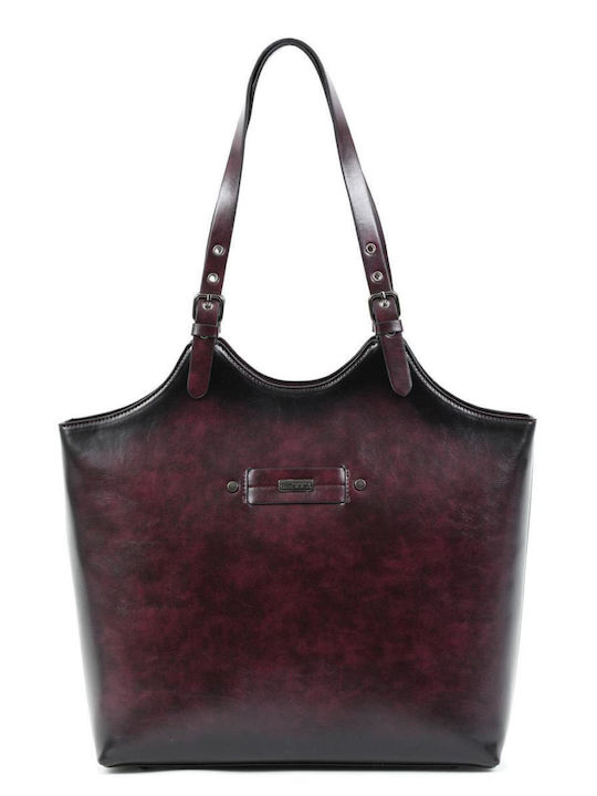 Doca Damen Tasche Schulter Lila