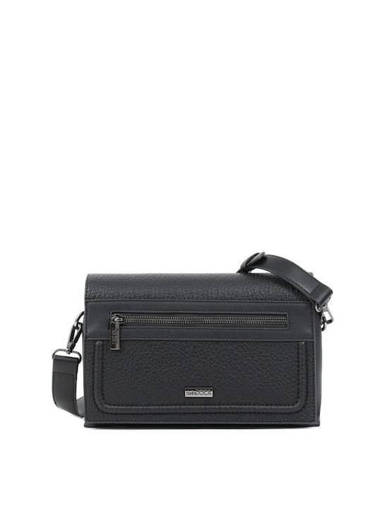 Doca Damen Tasche Crossbody Schwarz