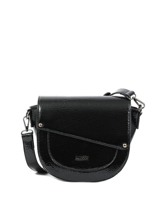 Doca Damen Tasche Crossbody Schwarz