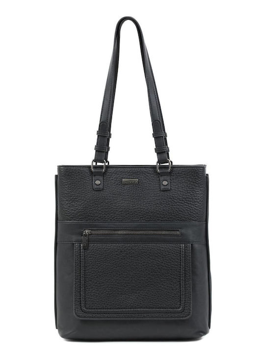 Doca Damen Tasche Schulter Schwarz