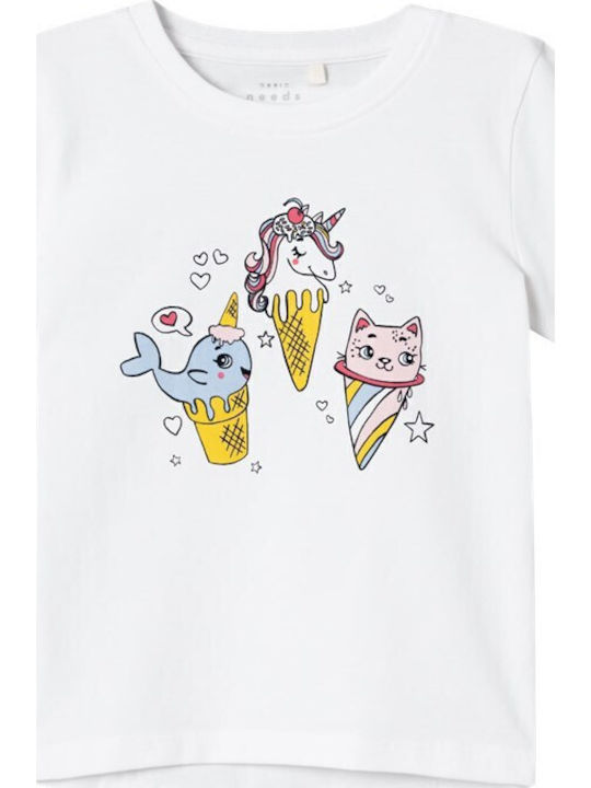 Name It Παιδικό T-shirt Bright White-Icecream
