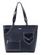 Doca Damen Tasche Schulter Blau