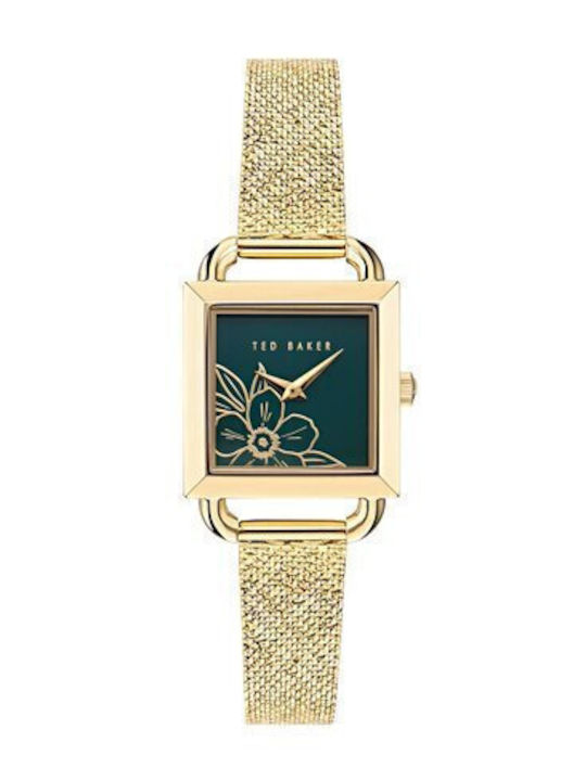 Ted Baker Γυναικείο Ρολόι 34mm Μπαταρίας με Χρυσό Μεταλλικό Μπρασελέ