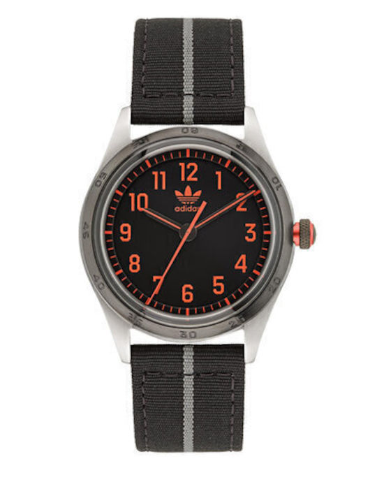 adidas Code Four Men's Watch 42mm Battery with Black Fabric Strap