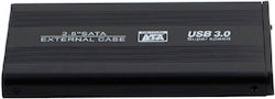 Nelbo Hard Drive Case 2.5" SATA III with connection USB 3.0 in Schwarz color