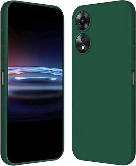 Back Cover Σιλικόνης Σκούρο Πράσινο Oppo A78 4g