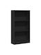 Bookcase Black Velvet-Black Metal 60x24x109cm