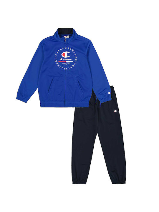 Champion Copilăresc Set de pantaloni de trening Albastru Tracksuit