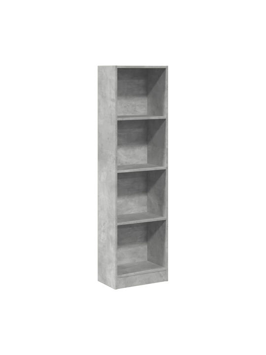 Bookcase Grey 40x24x143cm