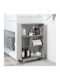 Grey Sonoma Bookcase 48x13x68cm