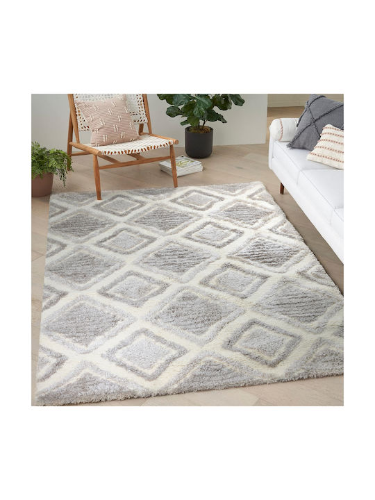 Saray Home Moroccan Rug Rectangular Shaggy Cream