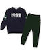 Kids Sweatpants Set Dark Blue-Cypress 2pcs