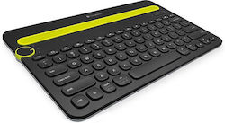 Logitech K480 Wireless Bluetooth Keyboard Only for Tablet German Black