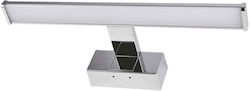 Adeleq Leuchte Badezimmer LED Silber 40x5.1cm
