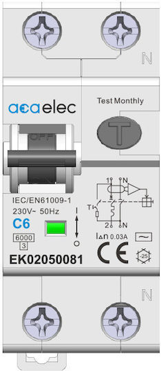 Aca Phase Earth Leakage Relay EK02050081