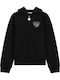 Kids Cardigan Sweatshirt With Hood Black Ls Active Top