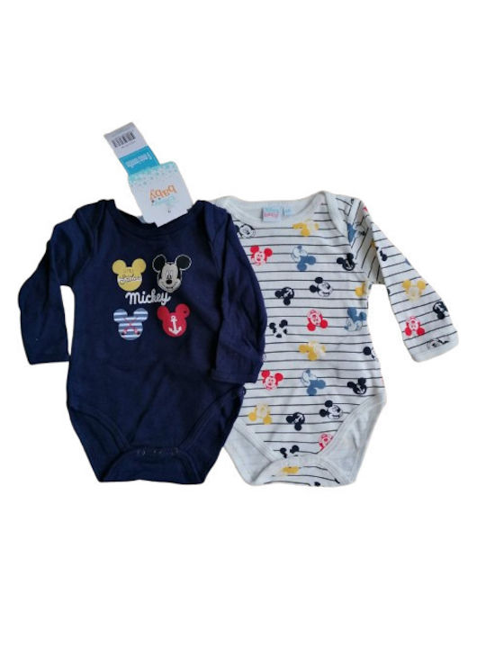 Disney Mickey Baby Bodysuit Set Long-Sleeved Multicolour 2pcs