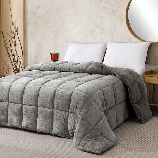 Melinen Κουβερτοπάπλωμα Υπέρδιπλο 220x240εκ. Dark Grey 740 GSM 12 togs