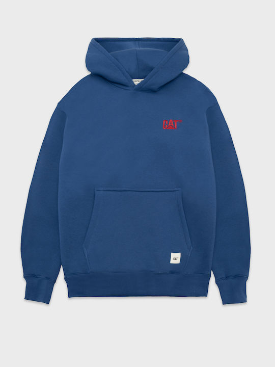 CAT Sweatshirt mit Kapuze Bright Blue