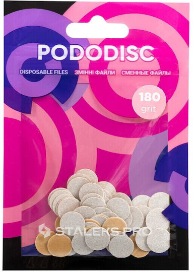Staleks Replacement Stickers Buffer Xs 10mm Pododisc 50 Pcs Pdf-10-180w