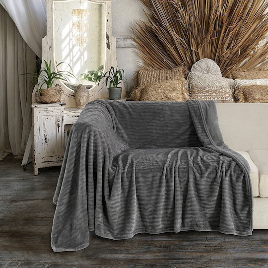 Melinen Ριχτάρι Τριθέσιου Καναπέ Enzo 170x300εκ. Grey