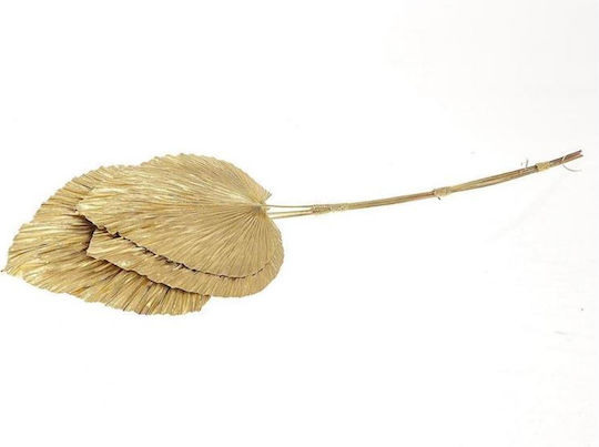 Artificial Decorative Palm Tree Branch Gold 3 Pieces Atmosphera