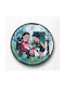 Artifact Wall Clock Wooden Multicolour Ø34cm