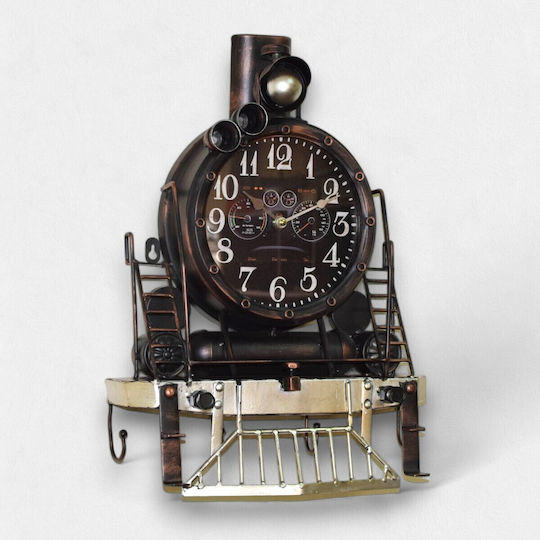 Artifact Ρολόι Τοίχου Μεταλλικό Κόκκινο 35x12.5cm