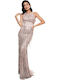 Rochie Maxi Pentru Nuntă / Botez Roz