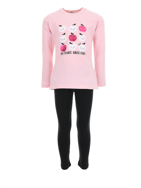 Nek Kids Wear Set Magazin online de iarnă 2buc Pink Black