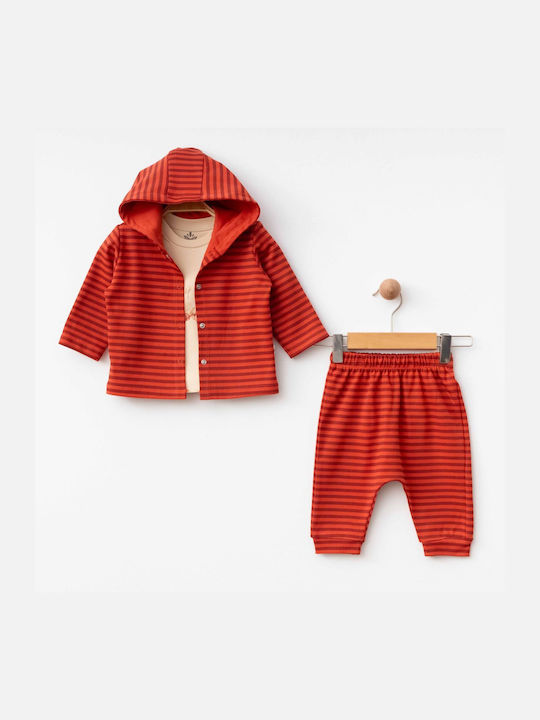 Trendy Shop Kids Set with Pants Winter 3pcs Red