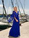 Summer Maxi Dress for Wedding / Christening Blue
