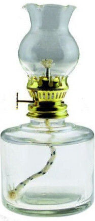 Glas-Paraffinlampe Mittel 530ml 4-48291