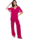 Damen Fuchsie Set mit Hose