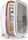 Cecotec Bamba Coolingbeauty 6000 Cosmetic Refrigerator 6lt With Shelf Mirror With LED Lighting White 18W