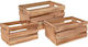 Koopman Decorative Basket Garden Wooden 26cmx14cmx4cm ACW006900