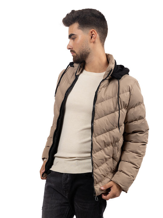 Figo Geacă pentru bărbați Puffer Beige