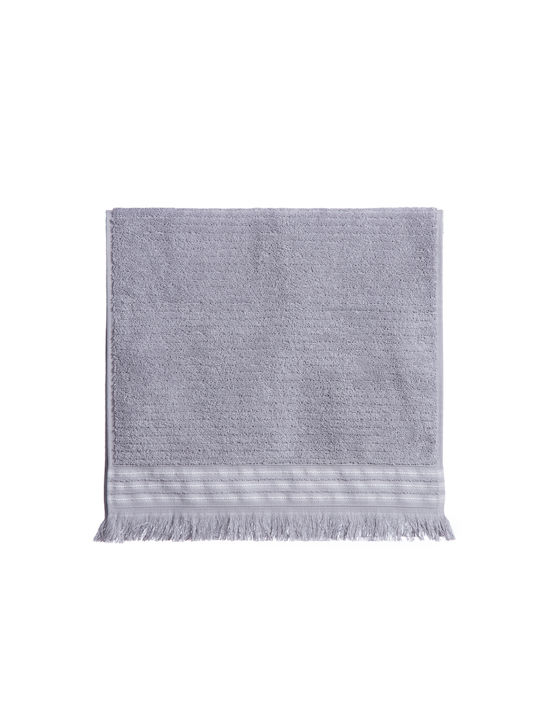 Nef-Nef Homeware Πετσέτα Χεριών Satti 30x50εκ. Grey Βάρους 500gr/m²