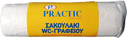 Practic Săculeți de Gunoi 50x50cm 20buc Albe Practic Săculeți de Gunoi 50x50cm 20buc Albe