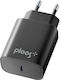 Cellular Line Incarcător Fără Fir Cu Port USB-C 20W Negru