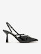 Pumps mit Riemchen Schwarz